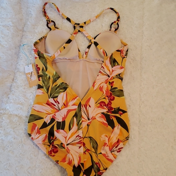 Kona Sol Swim Kona Sol One Piece Tropical Floral Swim Suit Nwt